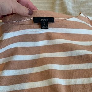 JCrew Structured boatneck T-shirt in stripe size S